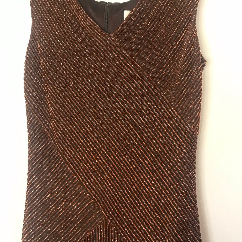 Joseph Ribkoff Couture Metallic  beautiful Formal Gown final price - Picture 3 of 11